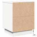 vidaXL Éjjeliszekrény fiókkal 2 pcs Fehér 39 x 34,5 x 50 cm Faanyag