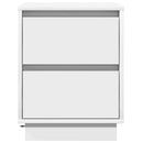 vidaXL Éjjeliszekrény fiókkal 2 pcs Fehér 39 x 34,5 x 50 cm Faanyag