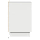 vidaXL Éjjeliszekrény fiókkal 2 pcs Fehér 39 x 34,5 x 50 cm Faanyag