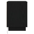 vidaXL Éjjeliszekrény fiókkal Fekete 39 x 34,5 x 50 cm Faanyag