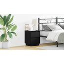 vidaXL Éjjeliszekrény 2 pcs Fekete tölgy 39 x 34,5 x 50 cm Faanyag