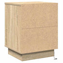 vidaXL Éjjeliszekrény 2 pcs Sonoma tölgy 39 x 34,5 x 50 cm Faanyag