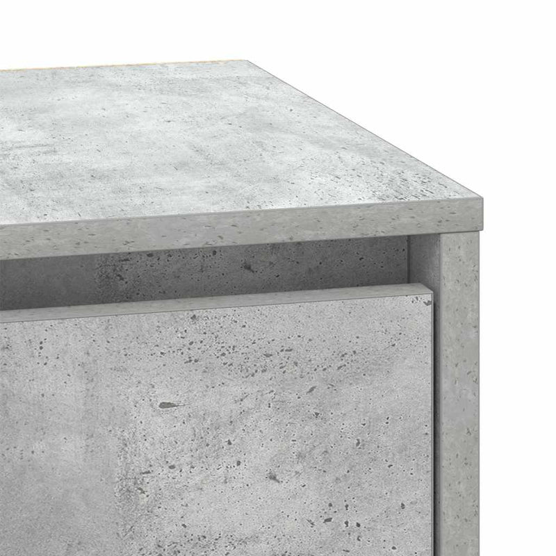 vidaXL Éjjeliszekrény 2 pcs Beton szürke 39 x 34,5 x 50 cm Faanyag