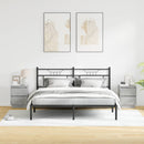 vidaXL Éjjeliszekrény 2 pcs Beton szürke 39 x 34,5 x 50 cm Faanyag