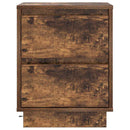 vidaXL Éjjeliszekrény 2 pcs Füstölt tölgy 39 x 34,5 x 50 cm Faanyag