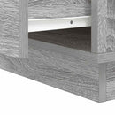vidaXL Éjjeliszekrény fiókkal Szürke 39 x 34,5 x 50 cm Faanyag