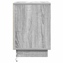 vidaXL Éjjeliszekrény fiókkal 2 pcs Szürke 39 x 34,5 x 50 cm Faanyag