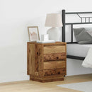vidaXL Éjjeliszekrény fiókkal Öreg fa 39 x 34,5 x 50 cm Faanyag