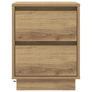 vidaXL Éjjeliszekrény 2 pcs Artisan tölgy 39 x 34,5 x 50 cm Faanyag