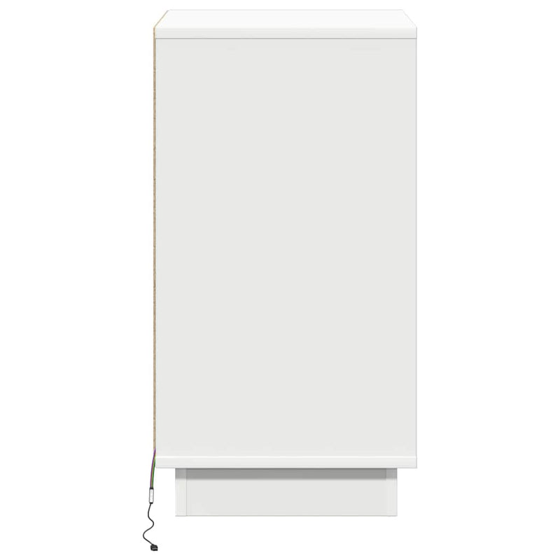 vidaXL Éjjeliszekrény fiókkal Fehér 39 x 34.5 x 65 cm Faanyag