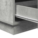 vidaXL Éjjeliszekrény fiókkal Beton Szürke 39 x 34,5 x 65 cm Faanyag