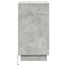 vidaXL Éjjeliszekrény fiókkal Beton Szürke 39 x 34.5 x 65 cm Faanyag