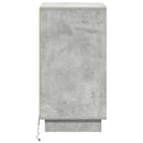 vidaXL Éjjeliszekrény fiókkal Beton Szürke 39 x 34,5 x 65 cm Faanyag