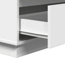 vidaXL Éjjeliszekrény fiókkal Fehér 71 x 34,5 x 75 cm Faanyag