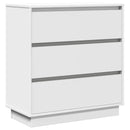 vidaXL Éjjeliszekrény fiókkal Fehér 71 x 34,5 x 75 cm Faanyag