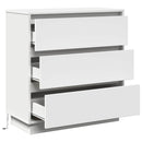vidaXL Éjjeliszekrény fiókkal Fehér 71 x 34,5 x 75 cm Faanyag