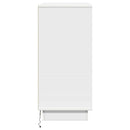vidaXL Éjjeliszekrény fiókkal Fehér 71 x 34,5 x 75 cm Faanyag