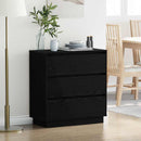 vidaXL Éjjeliszekrény fiókkal Fekete tölgy 71 x 34,5 x 75 cm Faanyag