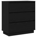 vidaXL Éjjeliszekrény fiókkal Fekete tölgy 71 x 34,5 x 75 cm Faanyag