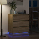 vidaXL Éjjeliszekrény fiókkal Sonoma tölgy 71 x 34,5 x 75 cm Faanyag
