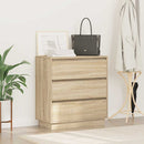 vidaXL Éjjeliszekrény fiókkal Sonoma tölgy 71 x 34,5 x 75 cm Faanyag