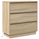 vidaXL Éjjeliszekrény fiókkal Sonoma tölgy 71 x 34,5 x 75 cm Faanyag