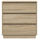 vidaXL Éjjeliszekrény fiókkal Sonoma tölgy 71 x 34,5 x 75 cm Faanyag
