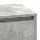 vidaXL Éjjeliszekrény fiókkal Beton Szürke 71 x 34,5 x 75 cm Faanyag
