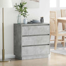 vidaXL Éjjeliszekrény fiókkal Beton Szürke 71 x 34,5 x 75 cm Faanyag