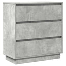 vidaXL Éjjeliszekrény fiókkal Beton Szürke 71 x 34,5 x 75 cm Faanyag