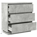 vidaXL Éjjeliszekrény fiókkal Beton Szürke 71 x 34,5 x 75 cm Faanyag