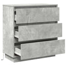 vidaXL Éjjeliszekrény fiókkal Beton Szürke 71 x 34,5 x 75 cm Faanyag