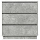vidaXL Éjjeliszekrény fiókkal Beton Szürke 71 x 34,5 x 75 cm Faanyag