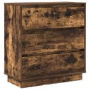 vidaXL Éjjeliszekrény fiókkal Füstölt tölgy 71 x 34,5 x 75 cm Faanyag