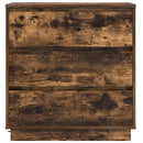 vidaXL Éjjeliszekrény fiókkal Füstölt tölgy 71 x 34,5 x 75 cm Faanyag