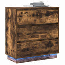 vidaXL Éjjeliszekrény fiókkal Füstölt tölgy 71 x 34,5 x 75 cm Faanyag