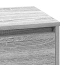 vidaXL Éjjeliszekrény fiókkal Szürke 71 x 34,5 x 75 cm Faanyag