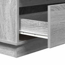 vidaXL Éjjeliszekrény fiókkal Szürke 71 x 34,5 x 75 cm Faanyag