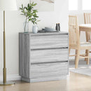 vidaXL Éjjeliszekrény fiókkal Szürke 71 x 34,5 x 75 cm Faanyag