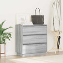 vidaXL Éjjeliszekrény fiókkal Szürke 71 x 34,5 x 75 cm Faanyag