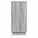 vidaXL Éjjeliszekrény fiókkal Szürke 71 x 34,5 x 75 cm Faanyag