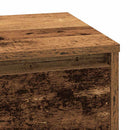 vidaXL Éjjeliszekrény fiókkal Öreg fa 71 x 34,5 x 75 cm Faanyag