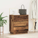 vidaXL Éjjeliszekrény fiókkal Öreg fa 71 x 34,5 x 75 cm Faanyag