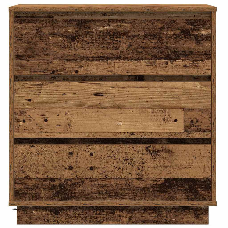 vidaXL Éjjeliszekrény fiókkal Régi fa 71 x 34.5 x 75 cm Faanyag