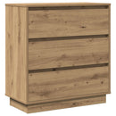 vidaXL Éjjeliszekrény fiókkal Artisan tölgy 71 x 34,5 x 75 cm Faanyag