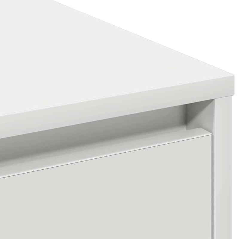 vidaXL Komód LED -es lámpákkal ajtóval Fehér 71 x 34.5 x 75 cm Faanyag