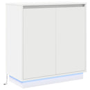 vidaXL LED tálaló részére Fehér 71 x 34,5 x 75 cm Faanyag