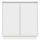 vidaXL Komód LED -es lámpákkal ajtóval Fehér 71 x 34.5 x 75 cm Faanyag