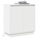 vidaXL LED tálaló részére Fehér 71 x 34,5 x 75 cm Faanyag