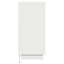 vidaXL LED tálaló részére Fehér 71 x 34,5 x 75 cm Faanyag